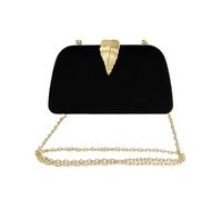 Bolsos de mano para mujeres, bolsos de noche, bolso de hombro, bolso cruzado con cadena desmontable, para bodas, cócteles y bailes de graduación negro