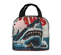 Bolsos de Mano Unisex Jaws 50th Anniversary Bolsas de Almuerzo Aisladas a Prueba de Fugas Contenedor de Almuerzo de Película Térmica Lonchera Bolsos de Comida Escolar Regalos clásicos vintage