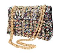 Bolsos de noche para mujer, diseño de lujo, bolso de noche brillante, bolso de mano suave con diamantes de imitación para mujeres, novia, madre, esposa, colorido, Refer to description