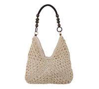 Bolsos de playa de paja para mujer - Bolso bandolera bohemio - Tote de hombro bohemio elegante - Para esposas madres viajeras mujeres niñas mar playa piscina compras picnic conciertos vacaciones