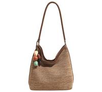 Bolsos de playa de verano para mujer, bolso de mano tejido de paja, bolsos de hombro tejidos para vacaciones, natación, compras, bolso de mano de paja de viaje para mujer