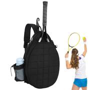 Bolsos de raqueta de tenis - Organizador de tote con cremallera, vector deportivo | Mochila con arnés para mujer con soporte de agua, bolsa de correa de pecho de tambela para ingr
