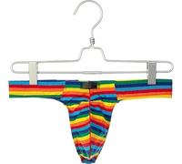 Bolsos de seda de leche de colores para hombre, tanga sexy de cintura baja, ropa interior cómoda y erótica para hombre, transpirable y cómoda., rojo, L