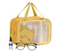 Bolsos de tocador para Viajar, Bolsa de Aseo de Viaje - Bolsa de Almacenamiento de Viaje Funda de Ducha de tocador de Gran Capacidad,Organizador Organizador de champú, Amarillo,