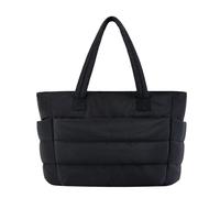 Bolsos ligeros, bolso hobo para mujer, bolso de hombro ligero, multiusos, para viajes, playa, Black, Refer to description