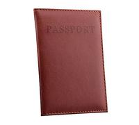 Bolsos Mujer Grande Set Pastenedor de Pasaporte Precioso Case-ID dedicado Tarjeta Protective Organizador Cubierta Bolsa de Viaje Vestido con Bolsillos Hasta La Rodilla, marrón, talla única