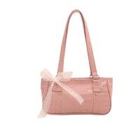 Bolsos para axilas Y2K Cool Girl con estampado de cocodrilo en PU para | Bolsos dulces con asa larga, gran capacidad, ligeros para viajes, bolsa de trabajo y citas
