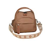 Bolsos para mujer - 26 x 25 x 12 cm, bolso de gran capacidad, correa ajustable con cremallera y asa para viajes al aire libre, trabajo, camping, compras, citas todos los días, Brown, Refer to
