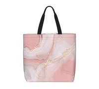 Bolsos Shopper Mármol Rosa Oro Rosa Mujer Bolsos De Hombro Plegable Bolsa De Mano Impermeable Tote Bag Para Trabajo Universidad Vacaciones