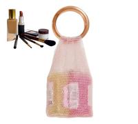Bolsos trenzados | Bolso Tote con Mango Brillante,Bolso Tote para Mujer,Para Familia Amigos Mujeres Novia Viaje Casa Interior Exterior Uso Diario, Rosa, riferimento alla descrizione