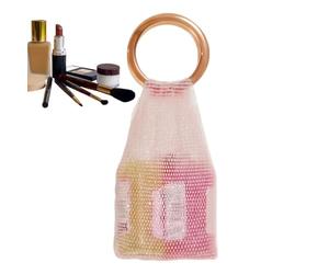 Bolsos trenzados | Bolso Tote con Mango Brillante,Bolso Tote para Mujer,Para Familia Amigos Mujeres Novia Viaje Casa Interior Exterior Uso Diario, Rosa, riferimento alla descrizione