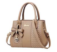 Bolsos y bolsos clásicos europeos y americanos para madre media, Khaki, Talla única