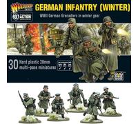 Bolt Action Warlord Games Infantería del ejército alemán (invierno) - Miniaturas de plástico a escala de 28 mm Miniaturas altamente detalladas de la Segunda Guerra Mundial para juegos de