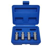 Bolt Extractor Set - 4 Piece 1/4 Inch Universal Screw Remover | Broken Rusty Bolt Extraction Tool | for Car Automotive Mechanics Home Garage Site Repair Fix Maintenance