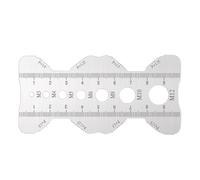 Bolt Gauge Card- 10x5cm Versatile Stainless Steel Pitch Ruler, Portable Bolt Sizing Tools For Engineers | Effortless Thread Measuring Tool For Mechanics Engineers Handmade Projects Garage Workshop