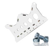 Bolt Gauge Sizing Tool - Nut Bolt Thread Gauge | Stainless Steel Screw Thread Gauge | Portable Standard Accurate Stainless Double-sided Identifier For Workshop Furniture Installation Repair Shop