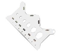 Bolt Gauge Tool, Thread Sizing Identifier, 5.91x2.36 inches Stainless Steel Checker, Double Sided Measurement Design, Compact Accurate Build, for Workshop, Repair, Installation