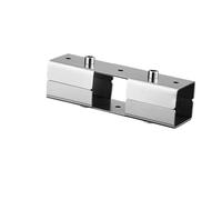 Bolt Secured - Conector de tubo cuadrado de 40 x 40 mm, recto de 3 vías