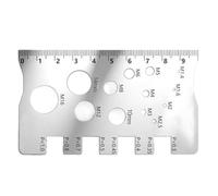 Bolt Size Finder - Bolt Thread Pitch Checker | Thread Pitch Gauge, metric Bolts And Nut Identifier,easy to Read Threads Gauge Ruler For Woodworking, Mechanical, Workshop, Automotive, Metalworking