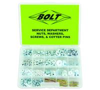 Bolt Tuercas de caja, arandelas, tornillos, pasadores 422 piezas