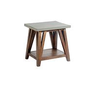 Bolton Furniture Mesa Auxiliar, Madera, Gris Claro