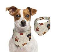 BoltPack Baberos triangulares con estampado de perro salchicha, lindos pañuelos para perros, ajustables con broches, para perros, cachorros y gatos