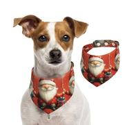 BoltPack Baberos triangulares con estampado navideño para mascotas, lindos pañuelos para perros, ajustables con broches, para perros, cachorros y gatos