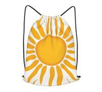 Boltpack Bolsas con cordón para yoga, deporte, gimnasio, mochila de cuerda, bolsa de playa, mochila de viaje para hombres y mujeres, ligera, Patrón de sol 7, S