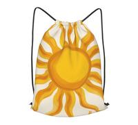 Boltpack Bolsas con cordón para yoga, deporte, gimnasio, mochila de cuerda, bolsa de playa, mochila de viaje para hombres y mujeres, ligera, Patrón de sol 11, S