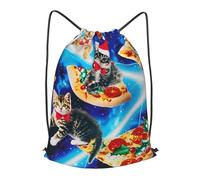 Boltpack Bolsas con cordón para yoga, deporte, gimnasio, mochila de cuerda, bolsa de playa, mochila de viaje para hombres y mujeres, ligera, Christmas Cats 7, S
