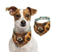 BoltPack Pañuelo triangular para mascotas, con estampado de vaca de las tierras altas, lindas bandanas para perros, ajustables con broches, para perros, cachorros y gatos