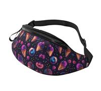 BoltPack Riñonera para mujeres y hombres, con correa ajustable, ligera, impermeable, para deportes, caminar, correr, Neon Ice Cream 10, Talla única, Mochila de trekking