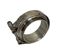 Boltza® - Abrazadera de manguera en V + bridas completa de acero inoxidable Manguera turbo (63,5 mm)