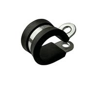 Boltza® W1 - Abrazadera de tubo de manguera de acero suave chapado en zinc (8 mm, 10 unidades)