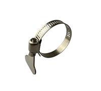 Boltza W4 - Abrazadera de acero inoxidable tipo mariposa y tornillo de mariposa tipo Jubilee (4 unidades, 16-25 mm)