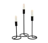 Boltze 1018034 - Candelabro (Hierro, 3 Piezas), Color Negro