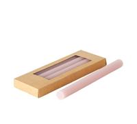 Boltze 2060647 Classic - Juego de 4 velas (25 cm, cera, superficie estriada, diseño clásico, vela de varilla, color rosa claro, decoración)