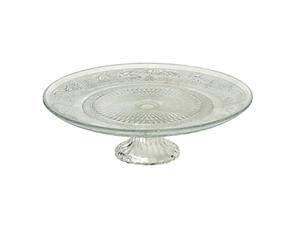 Boltze Bandeja, Bandeja Y Socorro de Cristal con Soporte, diámetro Aprox. 25 cm