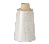 Boltze Catrinia 2026124 - Jarrón de Loza (12 x 12 x 19 cm), Color Beige y Gris Claro