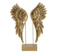 BOLTZE Cosmo-Figura Decorativa (alas de ángel, Color Dorado, 27 x 7,5 x 38 cm, para Interiores, decoración), Resina, Normal