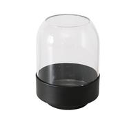 BOLTZE Malena 2048112 - Jarrón (Cristal y Metal, Mate, Altura 12,5 cm, diámetro 9 cm, Redondo, Hecho a Mano, Resistente al Agua, diseño Minimalista, florero Decorativo)