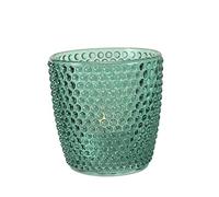 Boltze Marilu 1020524 - Juego de portavelas (4 Unidades, 8 cm de diámetro, Forma Redonda, portavelas), Color Azul petróleo