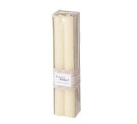 Boltze Melia 2011079 - Juego de 4 velas de cera (20 cm, diseño clásico, color blanco crema)
