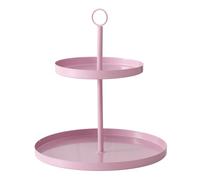 BOLTZE Samina 2061233 - Expositor de pie (Metal, 2 Niveles, Altura 34 cm, diámetro de 30 cm, decoración, diseño Minimalista, Soporte para Fruta, postres, Aperitivos, Bandeja para Servir)
