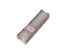 Boltze Twisto 2022303 - Velas de barra (6 piezas, 20 cm, cera blanca, diseño moderno, velas blancas)