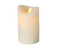 Boltze - Vela LED Bino (ø 7,5 cm, altura 12 cm, color blanco crema, cera, vela con función temporizador) 1018880