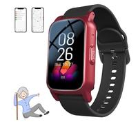 BoluDukNN Alarma De Caídas para Personas Mayores, Rastreador GPS para Personas Mayores con Demencia, Detección De Caídas Y Llamada De Emergencia, Videollamada 4g HD, Resistencia Al Agua Ip67 Red