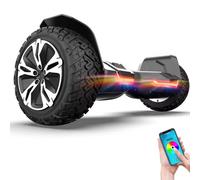 BoluDukNN Hoverboards Todoterreno De 8,5 Pulgadas, Patinete Autoequilibrado De Dos Ruedas, Función De Control Mediante Aplicación, Bluetooth Integrado con Luces LED Y Potente Motor Black