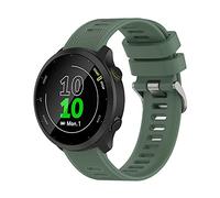 BoLuo 20mm Correa para Garmin Forerunner 158,Correas Reloj,Bandas Correa Repuesto,Nylon Reloj Recambio Brazalete Correa Repuesto para Garmin Forerunner 55/Venu SQ/Venu/Huami Amazfit Neo (verde)