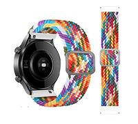 BoLuo 20mm Correa para Garmin Venu SQ,Correas Reloj,Bandas Correa Repuesto,Nylon Reloj Recambio Brazalete Correa Repuesto para Garmin Venu/Vivoactive 3/Forerunner 245/Realme Watch (arcoíris)